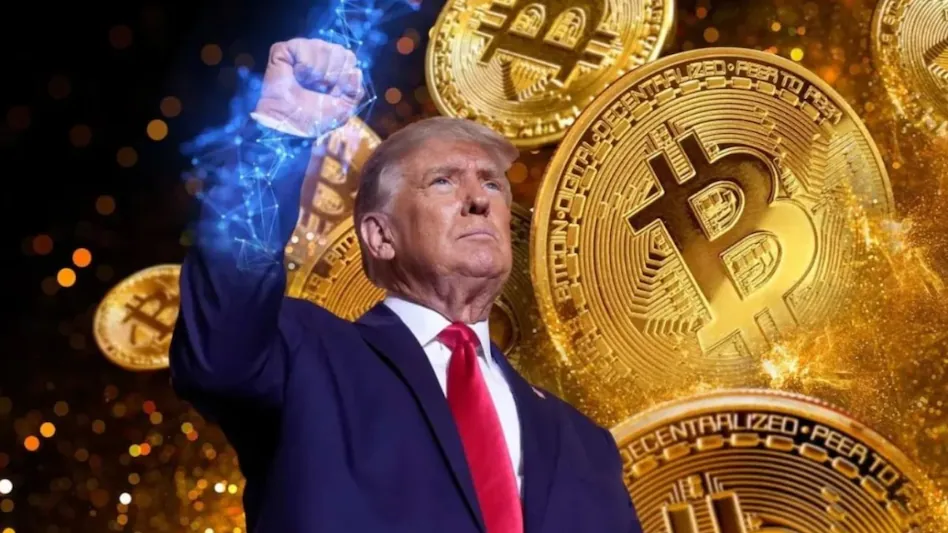 Trump wioth bitcoin